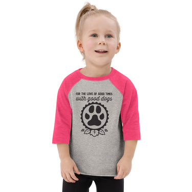 Good Dogs Icon Toddler Baseball Shirt